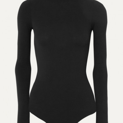 Commando - Ballet Stretch-jersey Turtleneck Thong Bodysuit - Black