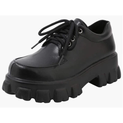 Lace Up Platform Oxford Shoes