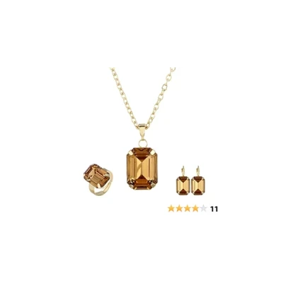 Fashion Color Crystal Jewelry Set