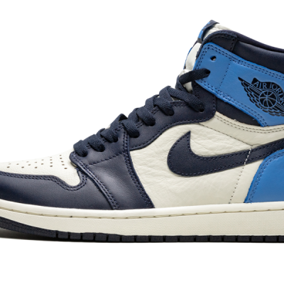 Air Jordan 1 Retro High OG Obsidian/University Blue Shoes -