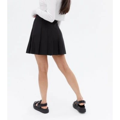 Petite Black Mini Tennis Skirt New Look