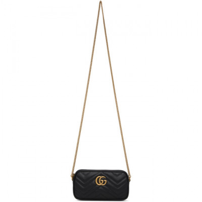 Gucci Black GG Marmont Bag