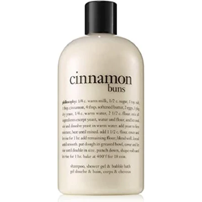 philosophy cinnamon buns shower gel | 480ml | bubble bath | body wash : Amazon.co.uk